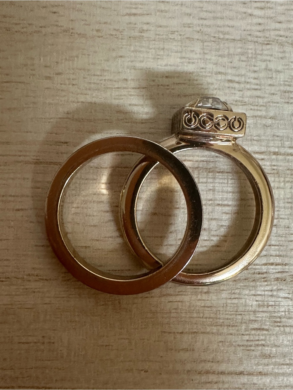 Coach Gold-Tone Ring Set - Picture 3 of 5